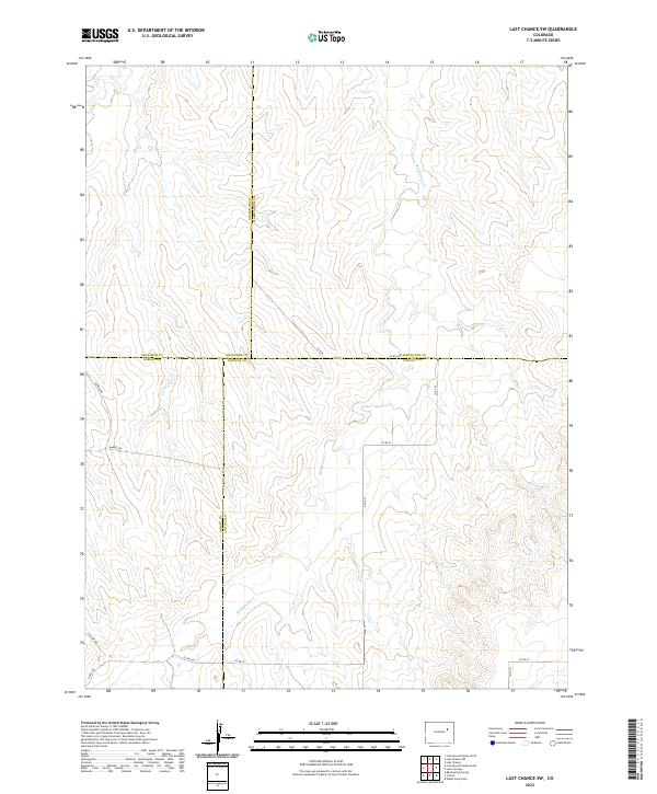 2022 Map of Last Chance SW, 2022 Print