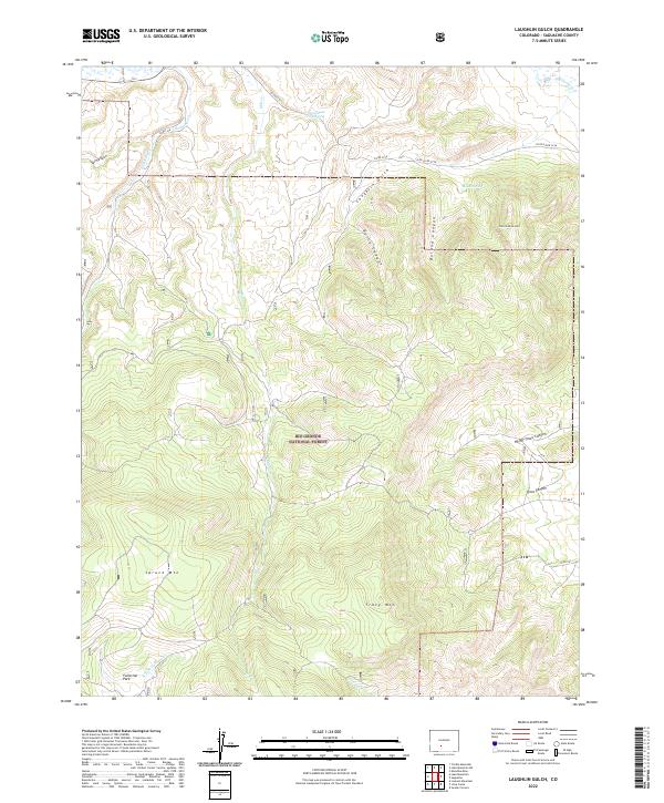 USGS Topographic Map – Laughlin Gulch