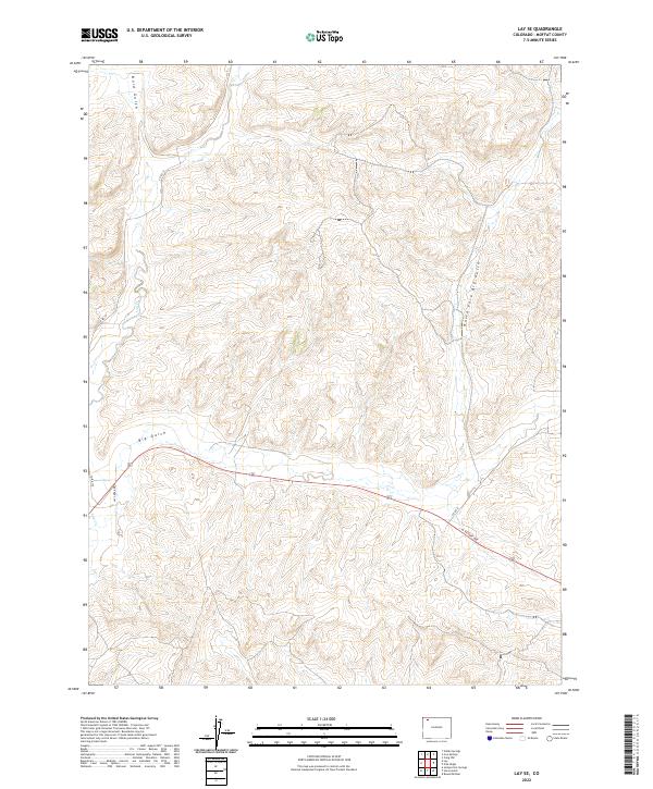 USGS Topographic Map – Lay SE