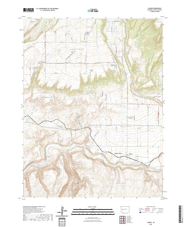 USGS Topographic Map – Lazear