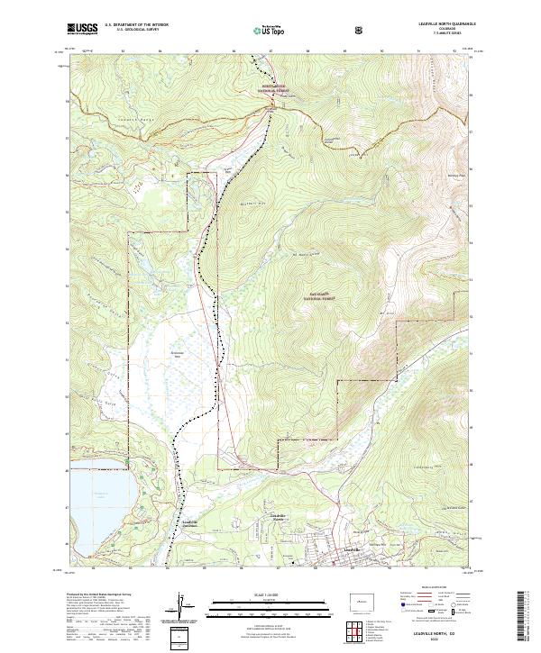 USGS Topographic Map – Leadville North