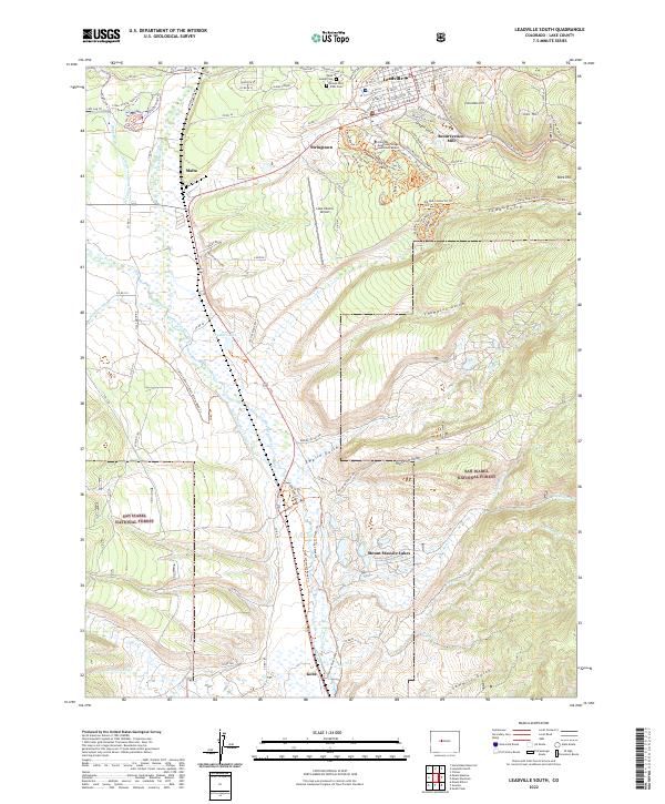 USGS Topographic Map – Leadville South