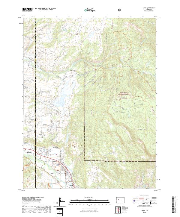 USGS Topographic Map – Leon
