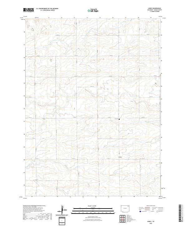 USGS Topographic Map – Leroy