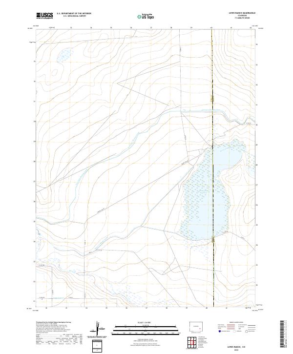 USGS Topographic Map – Lewis Ranch