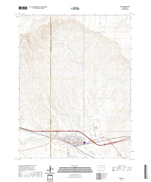 USGS Topographic Map – Limon