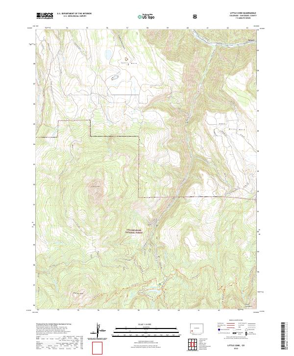 USGS Topographic Map – Little Cone