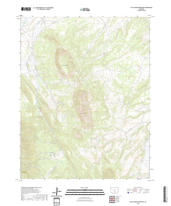 USGS Topographic Map – Little Sheep Mountain