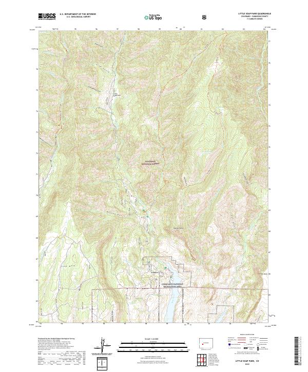 USGS Topographic Map – Little Soap Park