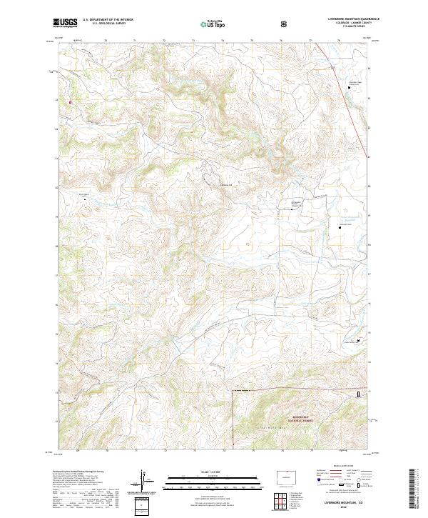 USGS Topographic Map – Livermore Mountain