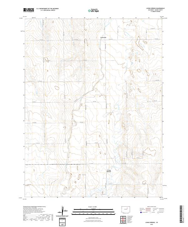 USGS Topographic Map – Living Springs