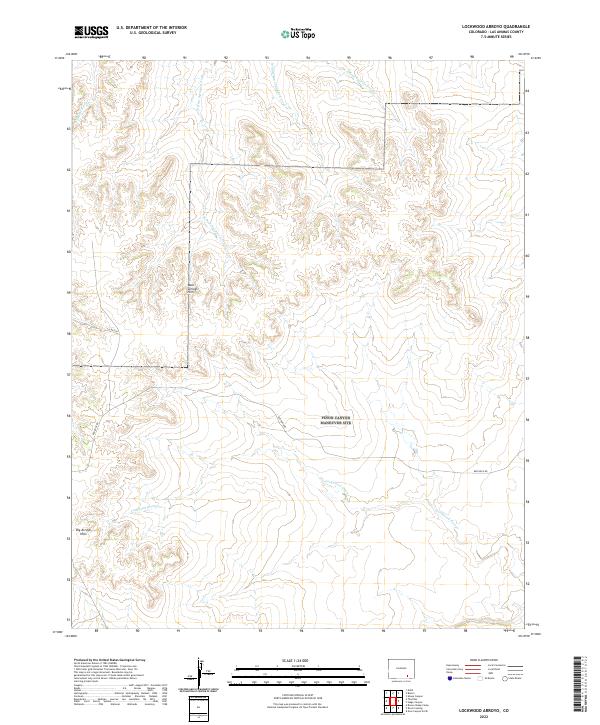 USGS Topographic Map – Lockwood Arroyo