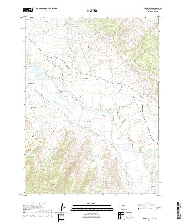 USGS Topographic Map – Lodore School