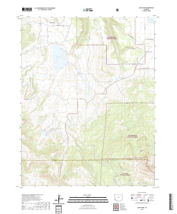 USGS Topographic Map – Lone Cone