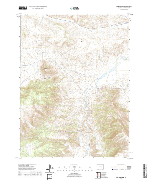USGS Topographic Map – Lone Mountain