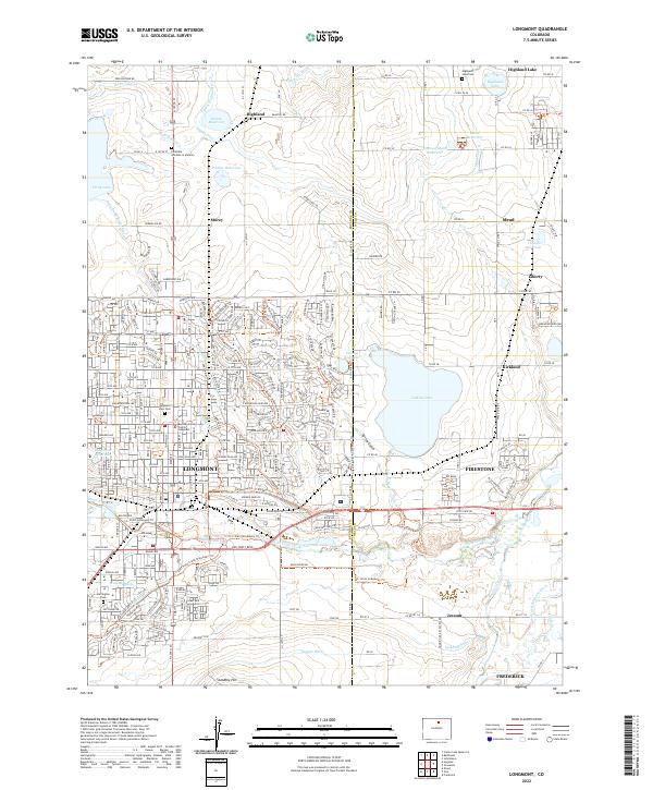 USGS Topographic Map – Longmont