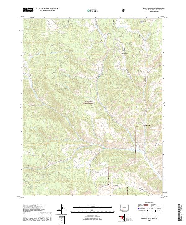 USGS Topographic Map – Lookout Mountain