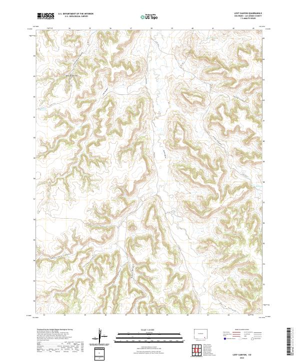 USGS Topographic Map – Lost Canyon