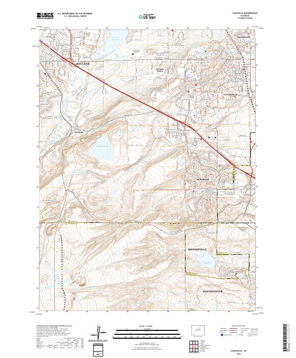 USGS Topographic Map – Louisville