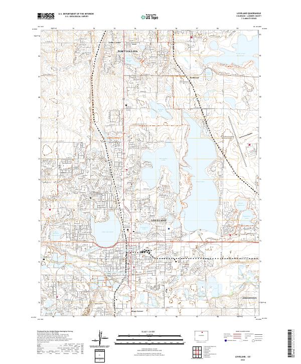 USGS Topographic Map – Loveland