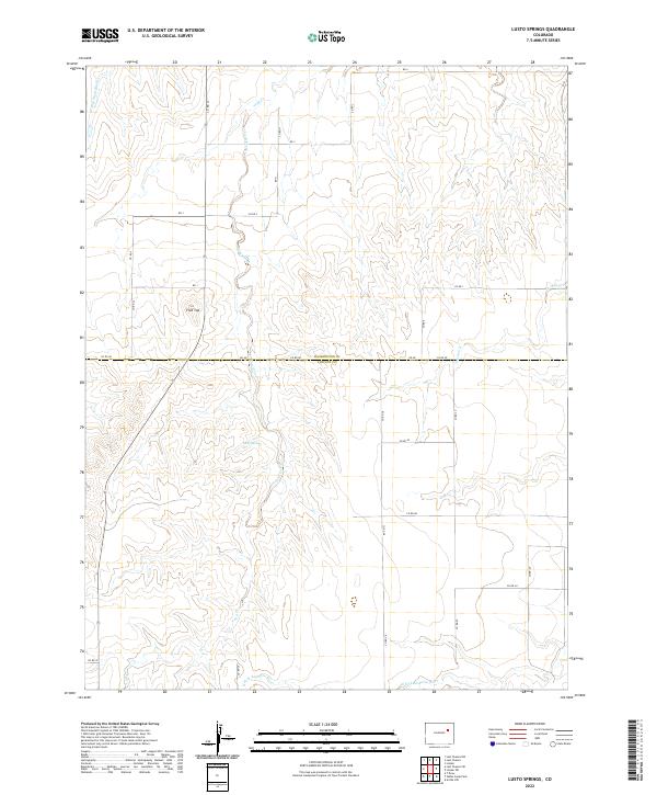 USGS Topographic Map – Lusto Springs