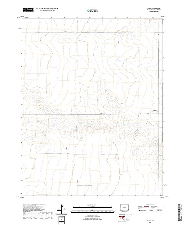 USGS Topographic Map – Lycan