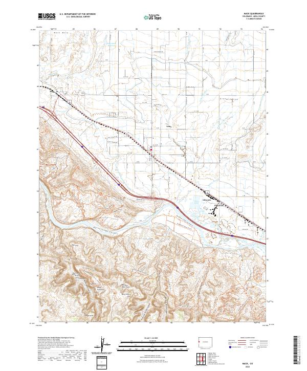 USGS Topographic Map – Mack