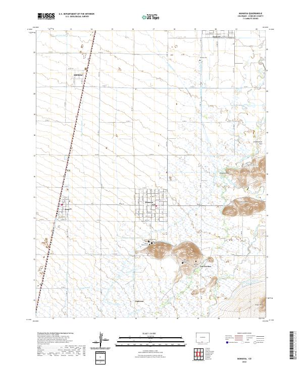 USGS Topographic Map – Manassa