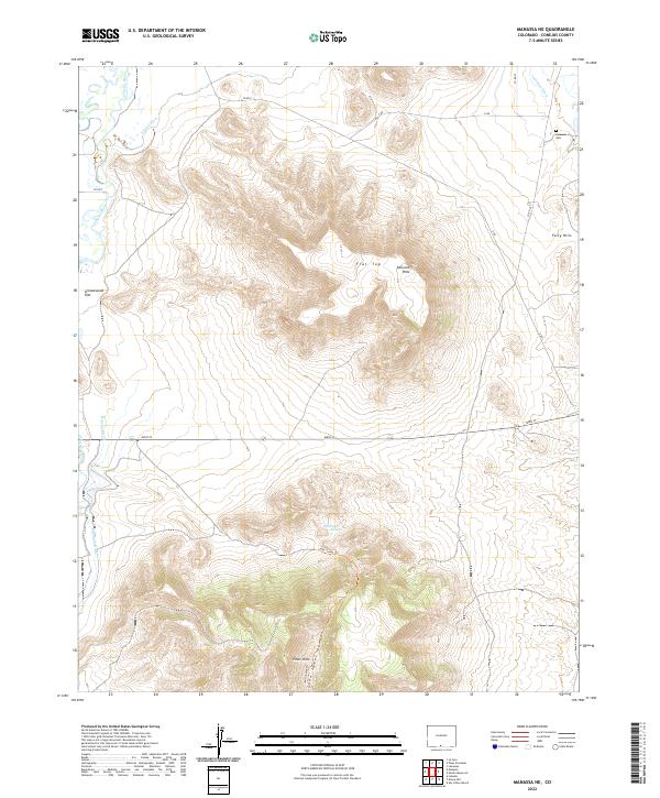 USGS Topographic Map – Manassa NE