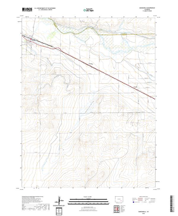 USGS Topographic Map – Manzanola
