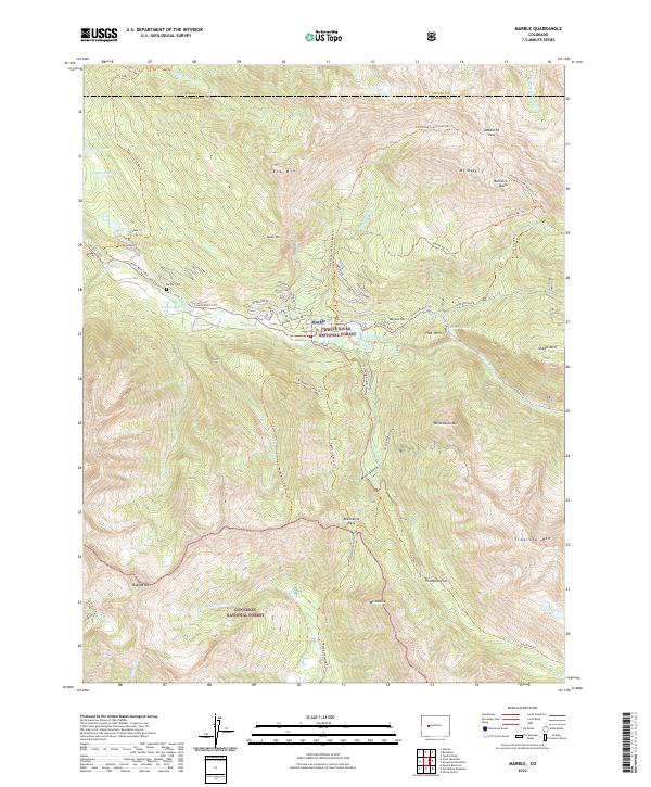 USGS Topographic Map – Marble