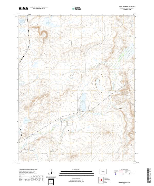USGS Topographic Map – Maria Reservoir