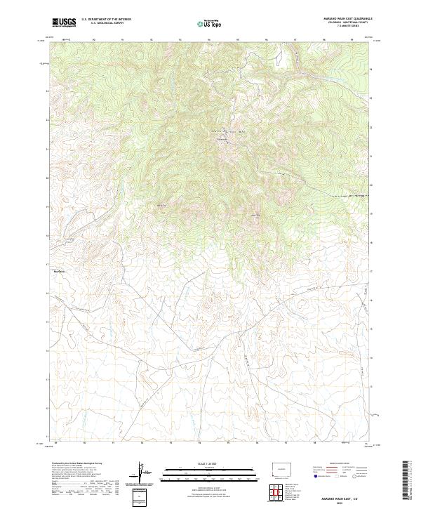 USGS Topographic Map – Mariano Wash East