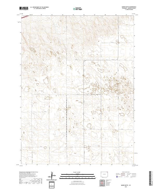 USGS Topographic Map – Marks Butte