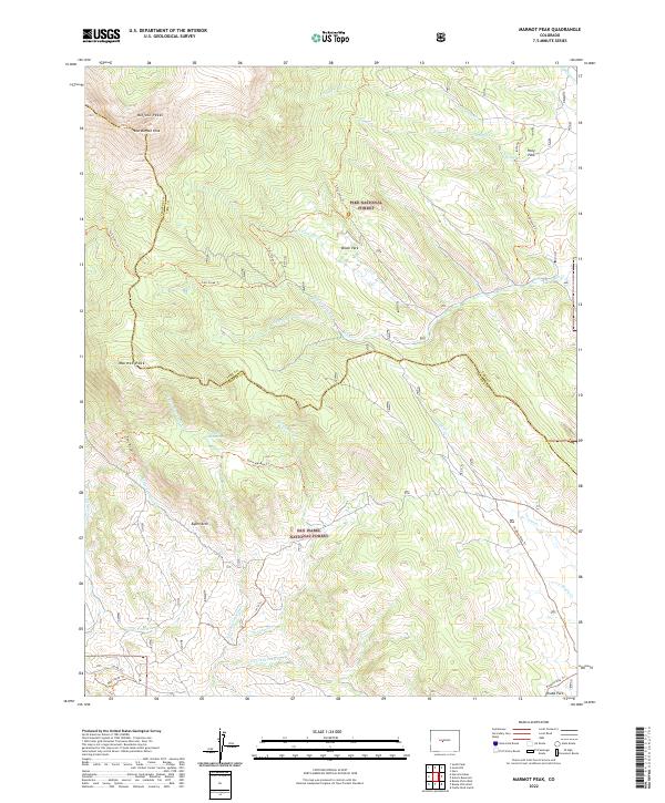 USGS Topographic Map – Marmot Peak