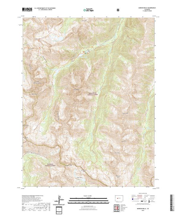 USGS Topographic Map – Maroon Bells