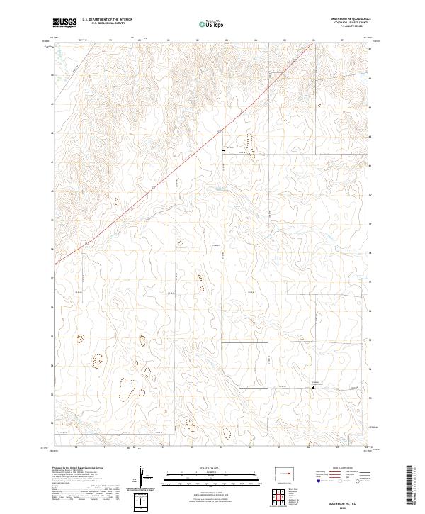 2022 Map of Matheson NE, 2022 Print