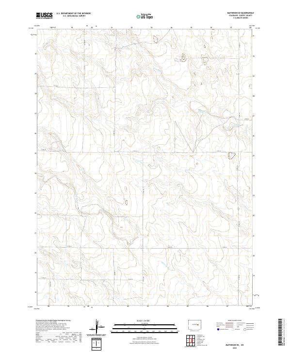 2022 Map of Matheson SE, 2022 Print