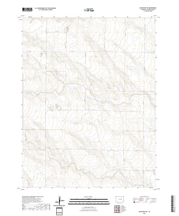 USGS Topographic Map – Matheson SW