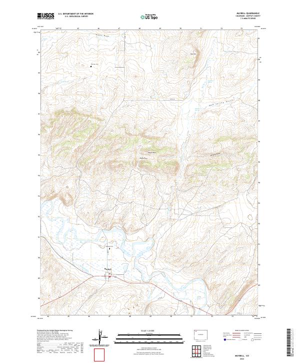 USGS Topographic Map – Maybell