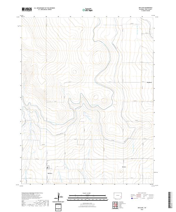 USGS Topographic Map – McClave