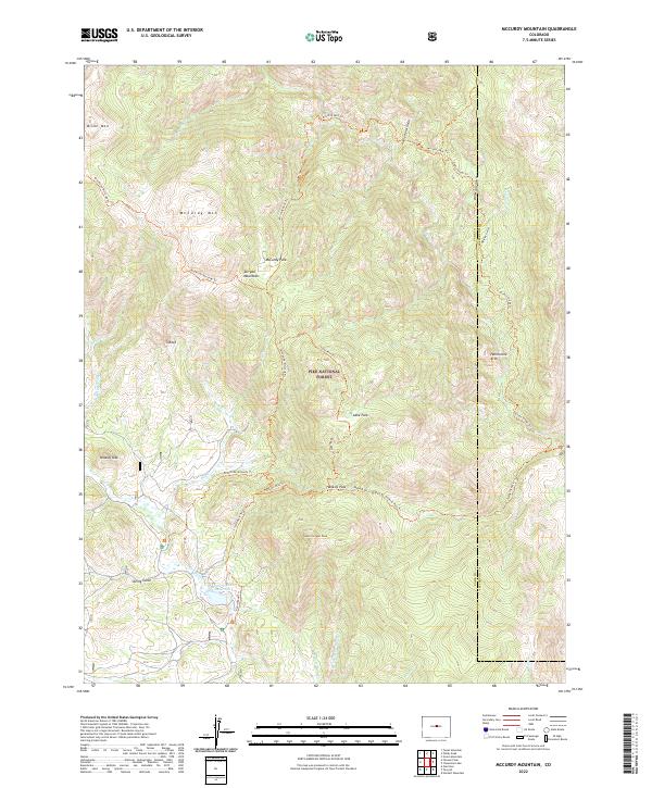 USGS Topographic Map – McCurdy Mountain