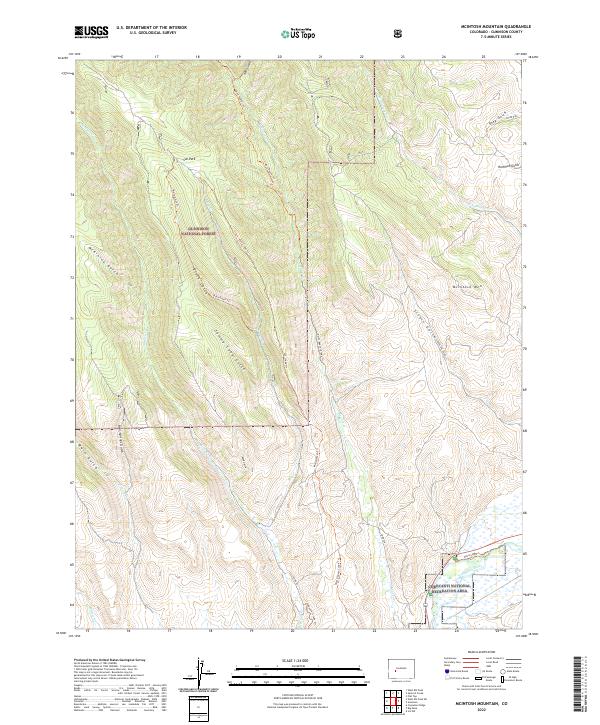 USGS Topographic Map – McIntosh Mountain