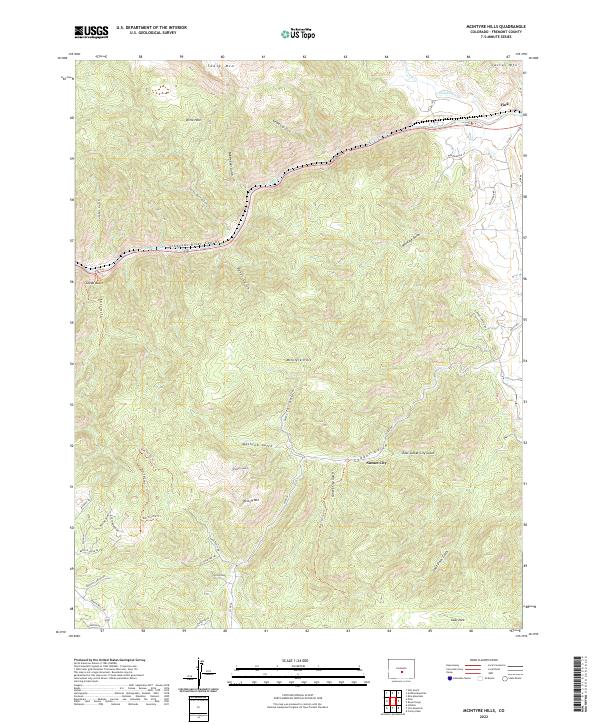 USGS Topographic Map – McIntyre Hills