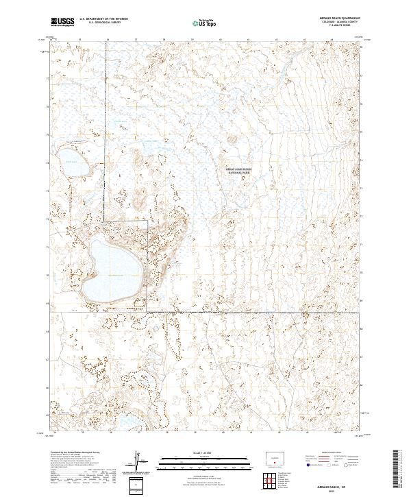 USGS Topographic Map – Medano Ranch