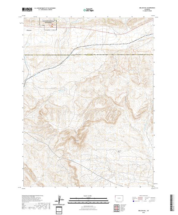 USGS Topographic Map – Mellen Hill