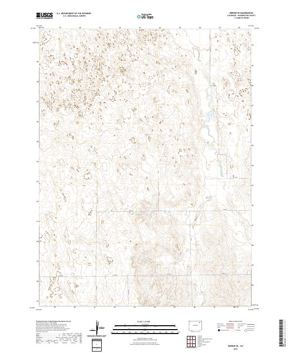 USGS Topographic Map – Merino SE