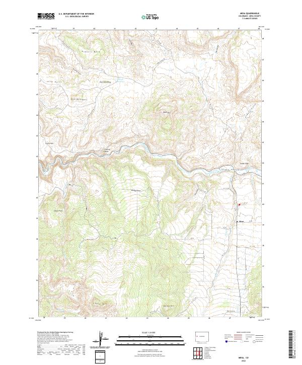 USGS Topographic Map – Mesa