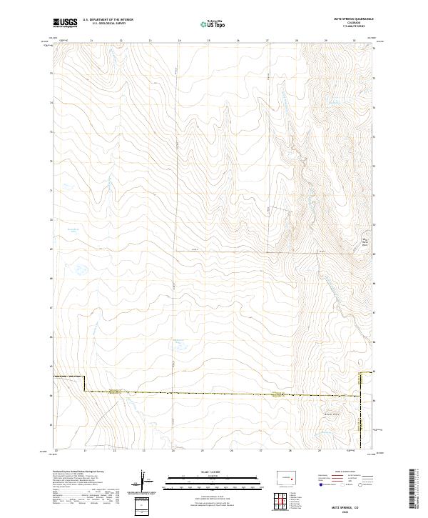 USGS Topographic Map – Metz Springs