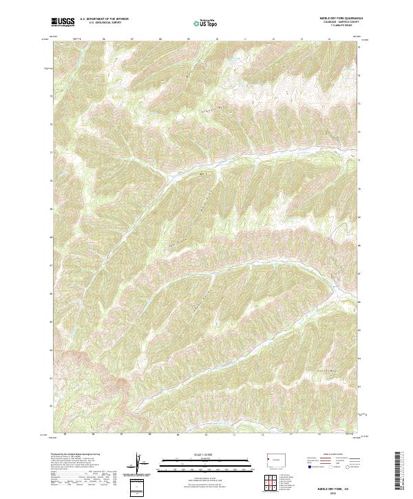 USGS Topographic Map – Middle Dry Fork